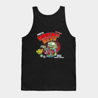 Cute Zombie Eating Brains Breakfast Cereal For Zombie Lovers Tank Top